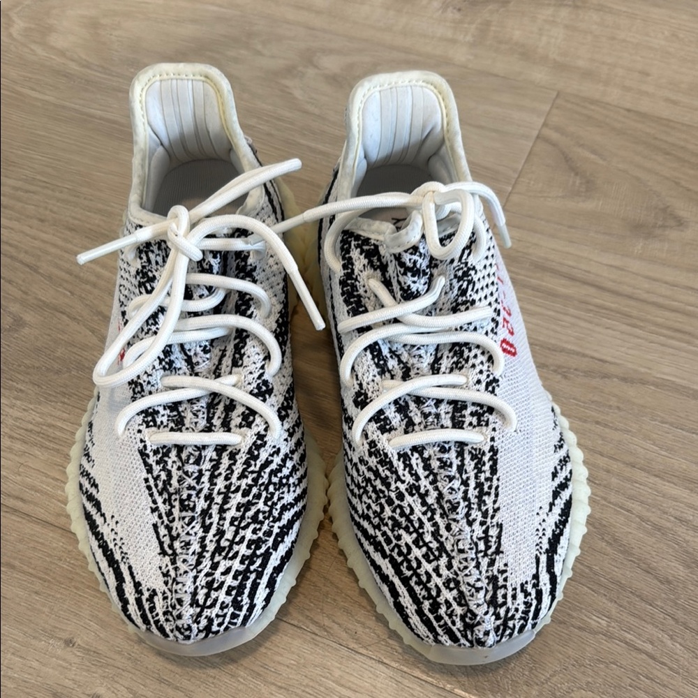 adidas Yeezy Boost 350 V2 White/Black with Red Accent